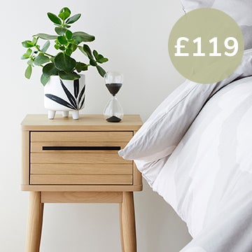 Akina Oak Bedside Table